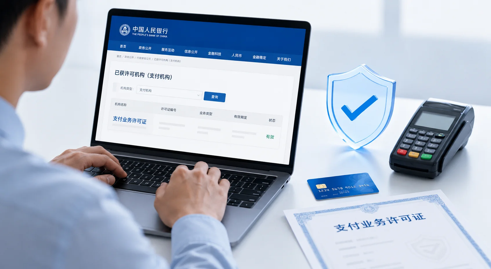 一清机查询教程：如何在央行官网查询拉卡拉的支付业务许可证？