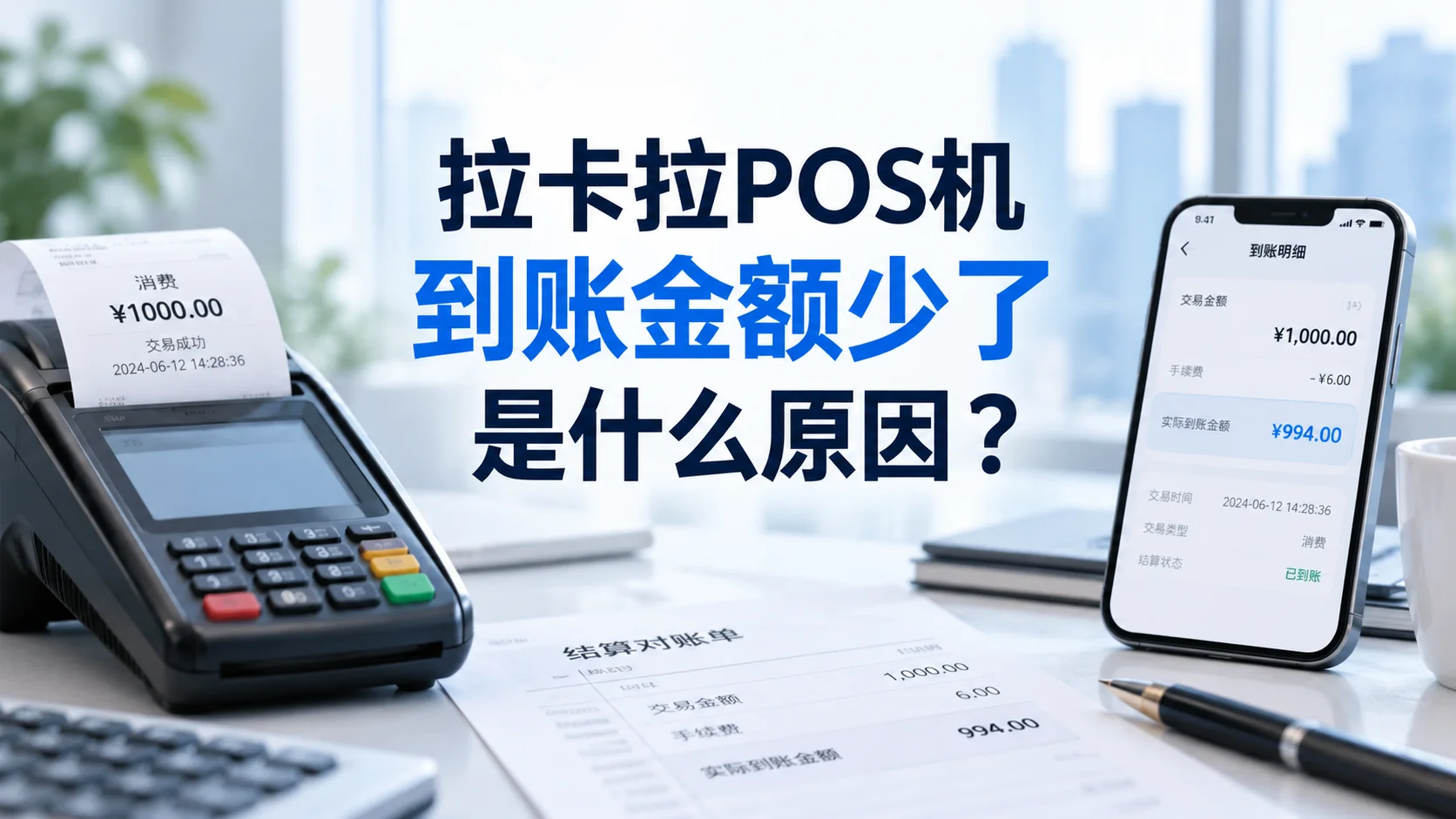 拉卡拉POS机到账金额少了是什么原因？